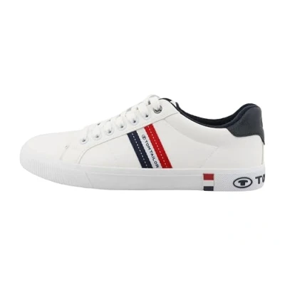 Image of TOM TAILOR Men&#039;s 9580180002 Sneaker, White, 9 UK