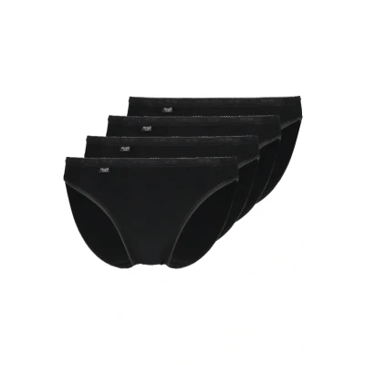 Image of Sloggi Basic 4 PACK Briefs, Women&#039;s, Size: 10, Black