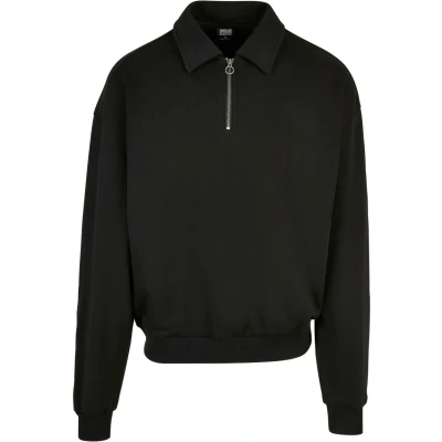 Image of Urban Classics Collar CREW Polo shirt, Men&#039;s, Size: 3XL, Black