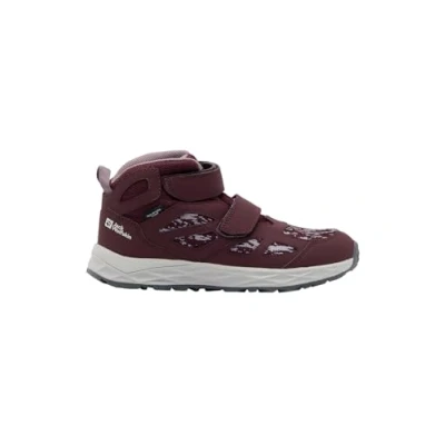 Image of Jack Wolfskin Woodland 2 Texapore MID Unisex Hiking shoes for kids, Size: 4, Boysenberry Synthetics/textile