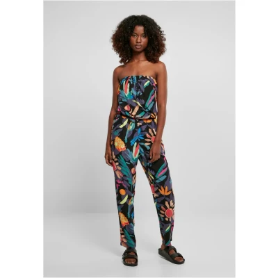 Image of Urban Classics Bandeau Jumpsuit, Women&#039;s, Size: 3XL, Blackfruity