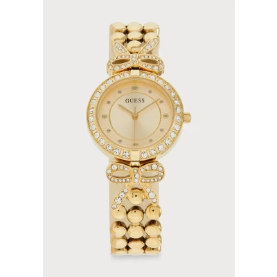 Image of Guess Ribbon Watch goldcoloured, Women&#039;s, Size: One Size, Gold coloured