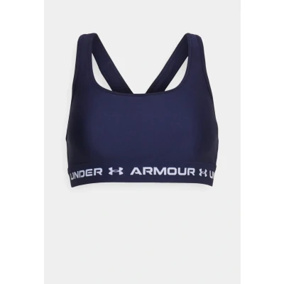 Image of Under Armour Crossback BRA Medium support sports bra, Women&#039;s, Size: XS, Midnight navy/white
