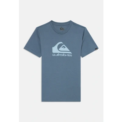 Image of Quiksilver LOGO Youth Unisex Print Tshirt, Size: 10y, Blue