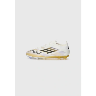 Image of adidas Performance F50 Elite Unisex Moulded stud football boots White/core black/goldcoloured for kids, Size: 10K, black/gold/coloured