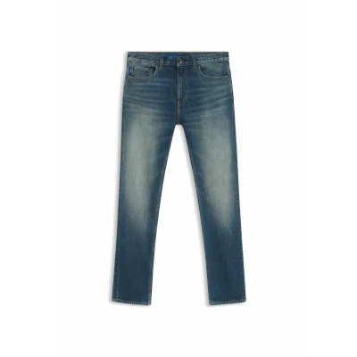 Image of HUGO Straight leg jeans, Men&#039;s, Size: 38x34, Blue two