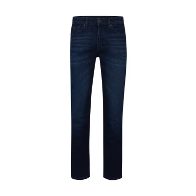 Image of BOSS X Beckham Straight leg jeans, Men&#039;s, Size: 36x32, Dark blue