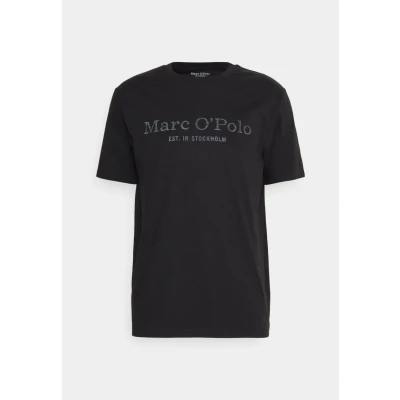 Image of Marc O&#039;Polo Short Sleeve Print Tshirt, Men&#039;s, Size: Medium, Black