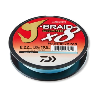 Image of Daiwa J Braid Grand X8E 0.13mm 8,5kg 135m IB Braided fishing line