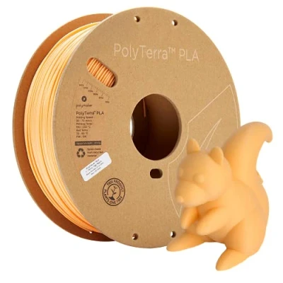 Image of Polymaker 70863 PolyTerra PLA Filament geringerer plasticgehalt 1.75mm 1000g Pastell Orange 1