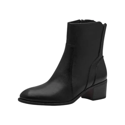 Image of Marco Tozzi Classic ankle boots, Women&#039;s, Size: 9, Black comb Leather/synthetics