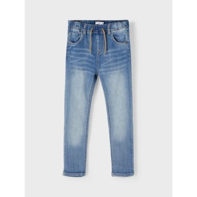 Image of Name it Nkmrobin Straight leg jeans for kids, Size: 1.5 2y, Light blue denim