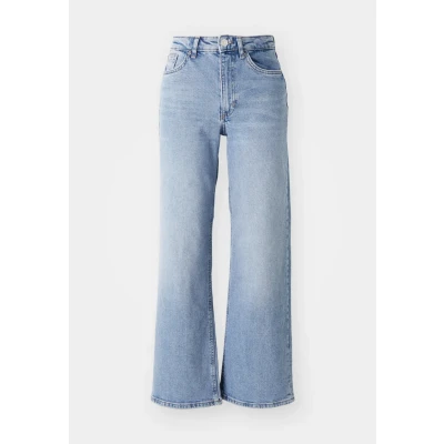 Image of ONLY Onljuicy LIFE WIDE LEG Bootcut jeans, Women&#039;s, Size: 24x30, Medium blue denim