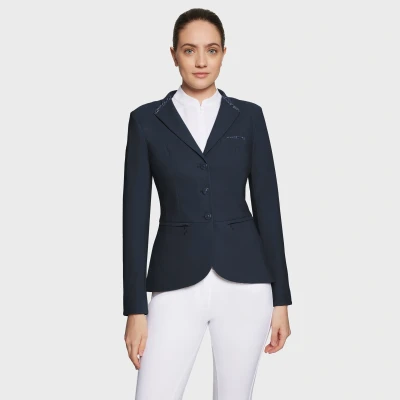 Image of Samshield Ladies Victorine Premium Show Jacket Navy UK12 Horse &amp; Equestrian