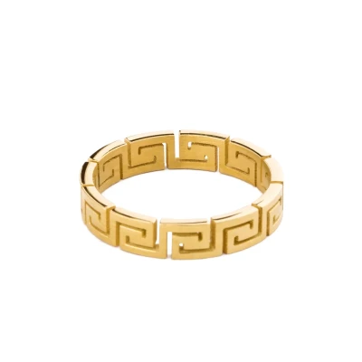 Image of Akitsune Argius Ring goldcoloured, Size: 57, Gold coloured