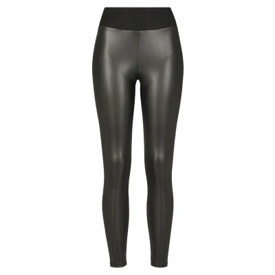 Image of Urban Classics Women&#039;s Ladies Faux Leather High Waist Leggings, Black (Black 00007), 3XL
