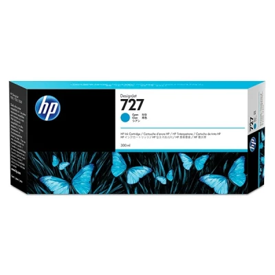 Image of HP DesignJet T2530 727 (F9J76A) extra high capacity cyan ink cartridge (original HP)