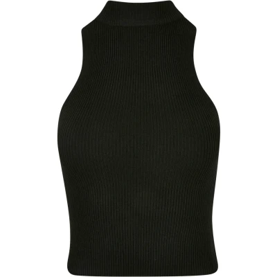 Image of Urban Classics Short Turtleneck Top, Women&#039;s, Size: 4XL, Black