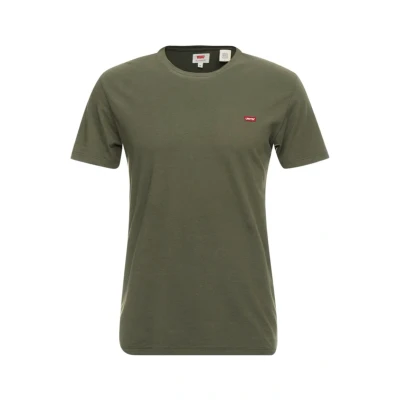 Image of Levi&#039;s Men&#039;s Ss Original Housemark Tee T Shirt, Olive Night, XXL