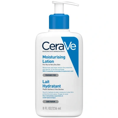 Image of CeraVe Moisturising Lotion with Ceramides for Dry to Very Skin 236ml