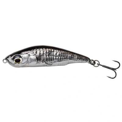 Image of Savage Gear 3D Sticklebait Pencil 6,5cm 10,5gr Sinking Black Silver (with rattle) Jerkbait