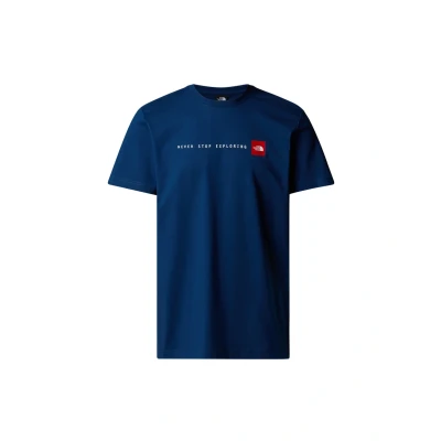 Image of The North Face Never STOP Print Tshirt, Men&#039;s, Size: XL, Estate blue