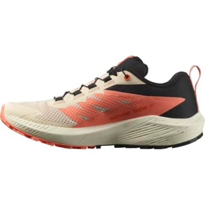 Image of Salomon Sense RIDE 5 Trail running shoes, Women&#039;s, Size: 5, Tender peach/fusion coral/black Textile/synthetics