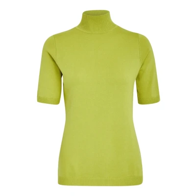 Image of Minus Milima ROLL NECK KNIT Basic Tshirt, Women&#039;s, Size: XXL, Bright lime