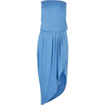 Image of Urban Classics Bandeau Maxi dress, Women&#039;s, Size: 3XL, Horizonblue