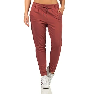 Image of ONLY Women&#039;s Onlpoptrash Life Easy Col Pant PNT Noos Trousers, Apple Butter, XXS / 30L