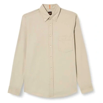Image of BOSS Rickert Shirt, Men&#039;s, Size: 3XL, Light beige