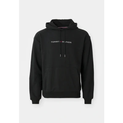 Image of Tommy Hilfiger Original Hoodie Pyjama top, Men&#039;s, Size: Medium, Black