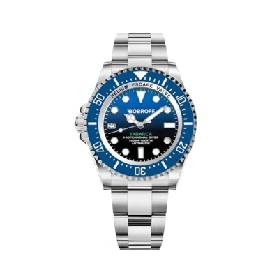Image of Bobroff Tabarca Men&#039;s Automatic Diver Professional Watch, 1000 m, Blue, 44 mm, Helium Valve BF0003iba, multicoloured, 44MM, Bracelet