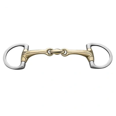 Image of Sprenger Dynamic RS Eggbutt Bradoon 14mm with D Shaped Rings 125mm Horse Bits Riding Equestrian