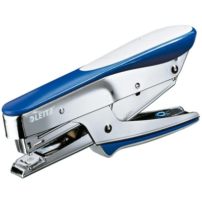 Image of Leitz Stapling Pliers, Uses No. 10 Staples, Includes 15 Sheet Capacity, Metal, Water Blue, 55450033