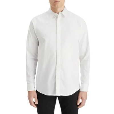 Image of Scotch &amp; Soda Men&#039;s Core Oxford Solid Shirt, White, XXL