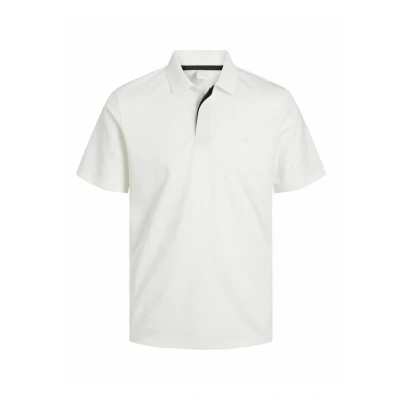 Image of Jack &amp; Jones Premium Einfarbig Polo shirt, Men&#039;s, Size: Small, Cloud dancer