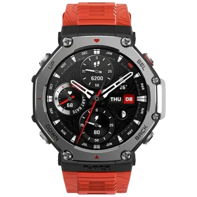 Image of Amazfit T Rex 3 Grey (Black Silicone Strap)