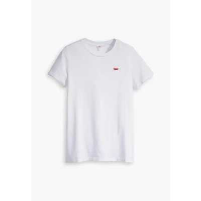Image of Levi&#039;s Perfect TEE Print Tshirt, Women&#039;s, Size: Medium, White