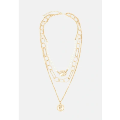 Image of Urban Classics Ocean Layering Necklace Unisex goldcoloured, Men&#039;s, Size: One Size, Gold coloured