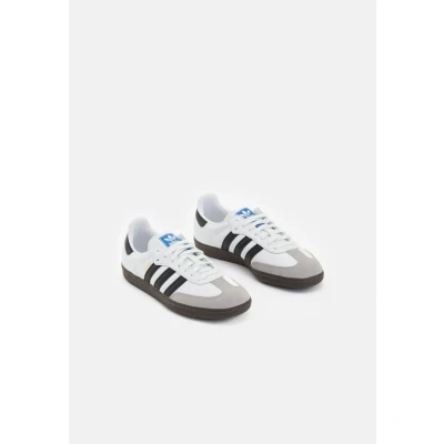 Image of adidas Originals Samba OG Trainers, Size: 8, Footwear white/core black/granit Leather/synthetics