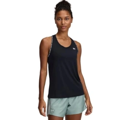 Image of Under Armour TECH Knockout TANK Top, Women&#039;s, Size: XXL, Black/white