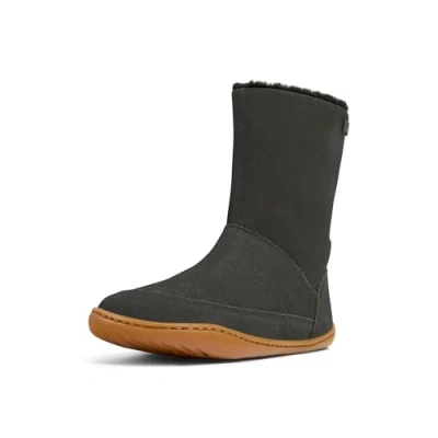 Image of Camper PEU CAMI KIDS Classic ankle boots for kids, Size: 1, Dark gray Leather
