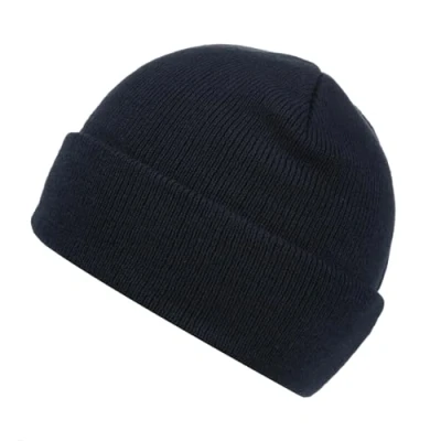 Image of Regatta Mens Axton Warm Winter Cuffed Ribbed Knit Bobble Beanie Hat