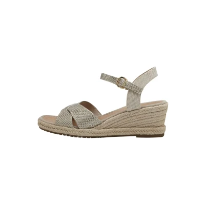 Image of Tamaris Espadrilles, Women&#039;s, Size: 4, Lt gold glam Textile