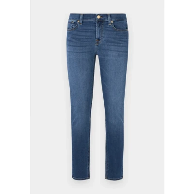 Image of 7 For All Mankind Women&#039;s The Ankle Skinny Bair Duchess Jeans, Mid Blue, 30W