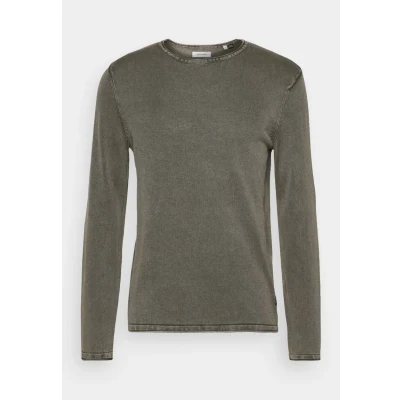 Image of Jack &amp; Jones Jjeleo CREW NECK Jumper, Men&#039;s, Size: XS, Dusty olive