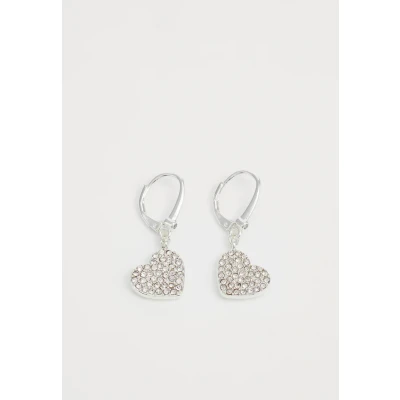 Image of DKNY Heart DROP Earrings silvercoloured, Women&#039;s, Size: One Size, Silver coloured