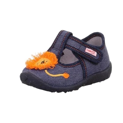 Image of Superfit Spotty Slippers for kids, Size: 3.5/4K, Dunkelblau Textile