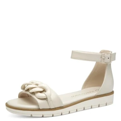 Image of Marco Tozzi Sandals, Women&#039;s, Size: 4, Cream shoes